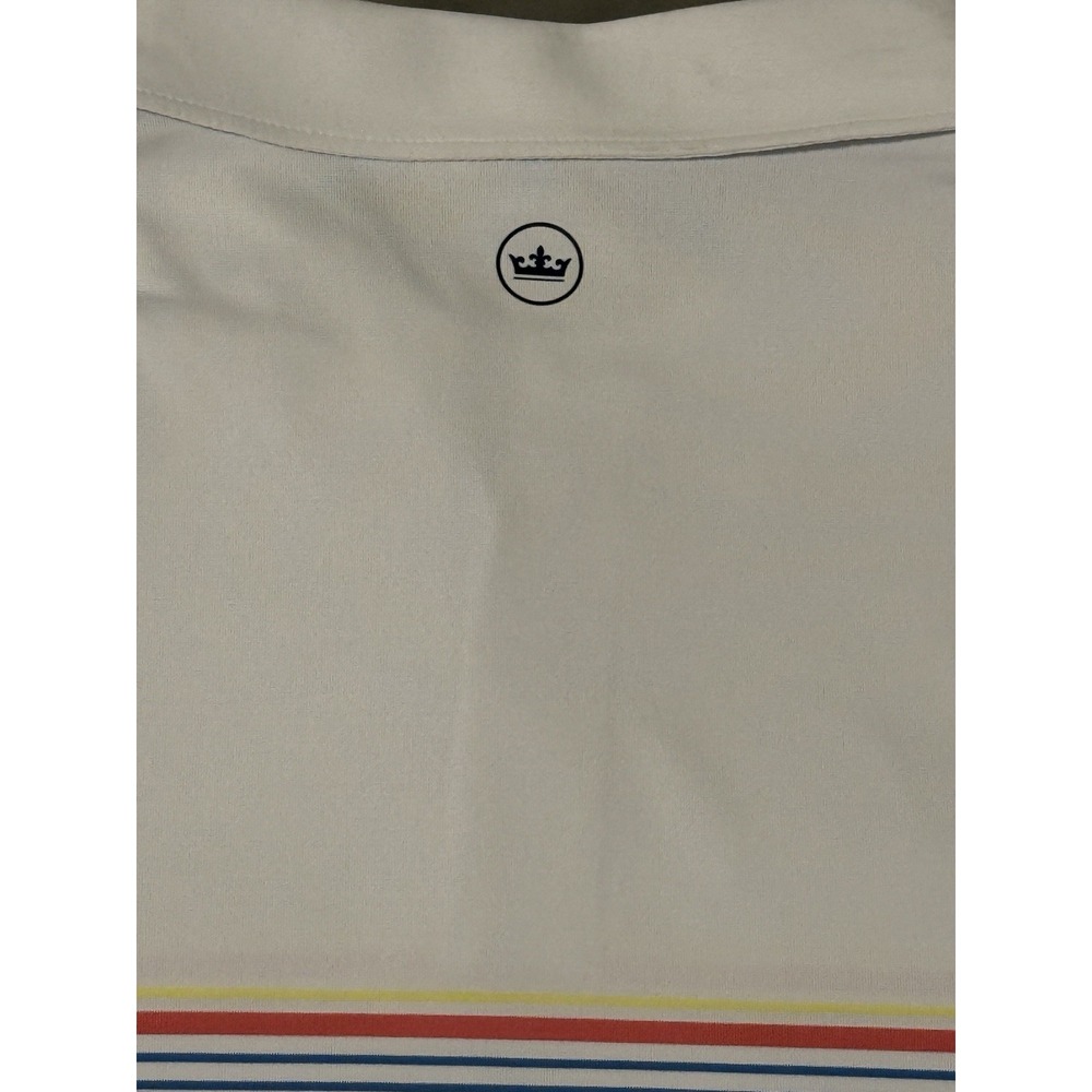 Peter Millar Men 2XL White‎ Blue Crown Crafted Soul Performance Polo Shirt - Picture 11 of 12